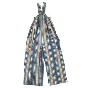 Current Air Los Angeles Stripe Wide Leg Jumpsuit Multicolor XS Boho Art Teacher